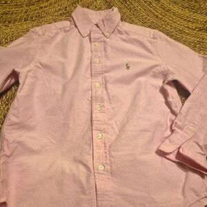 Young boys size med. 8/10 pink Polo Ralph Lauren  buttondown shirt.
